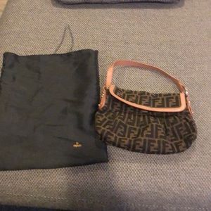 Authentic Fendi purse- pouch included